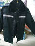 烈焰战队 保安服 男冬季多功能保安大衣 中长款加厚保暖防寒服保安棉衣 物业工作服作训服 活里活面棉袄 带反光条中长多功能大衣 XL/170（建议125-135斤） 实拍图