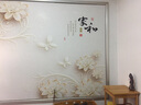 仟梵（qianfan）电视背景墙客厅装饰欧式墙布壁纸无纺布影视墙墙衣家用墙纸壁布 5D凹凸纳米丝绸布/每平米 实拍图