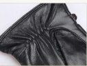 皮尔卡丹冬季女士皮手套真皮羊皮加绒加厚保暖手套女冬天开车骑车手套 款B厚绒里黑色 XL(165-170CM) 实拍图