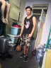 cabra kalani夏季背心男士运动舒适上衣无袖打底衫薄款吊带健身修身休闲男背心 A2CK2纯色手掌图案 XL（110-140斤） 实拍图