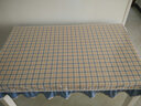 巧心思时尚格子餐桌布茶几布餐椅套椅垫通用台布简约现代椅子套罩地中海 蓝色格子 110*160茶几布 实拍图