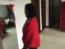 达芬奇密码刺绣围巾女秋冬季纯色双面针织带袖加厚女士披肩超大斗篷保暖礼物 大红 实拍图