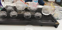 雅集素雅系列小资透明玻璃品茶小茶杯子 功夫茶具配件 耐热品茗杯单杯个人杯 心形杯40ml(2个) 实拍图