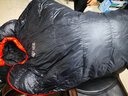 黑冰羽绒睡袋B400\B700\B1000\B1500户外露营超轻野营鸭绒可拼接情侣 新标准-B400黑色 L-身高174以上 实拍图