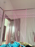 南极人（Nanjiren） 蚊帐1.5米床不锈钢支架加粗加厚宫廷蚊帐三开门宫廷落地蚊帐 紫色21 1.5*2米床26mm不锈钢三通 实拍图