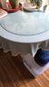 天使雅儿美式纯色大圆桌布台布布艺家用圆形餐桌布茶几布简约现代中式 桌布蕾丝 美迪亚汝青 直径130cm 实拍图