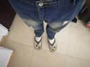简徒 锥形哈伦牛仔裤男宽松加肥加大码潮流小脚裤男士裤子潮牌哈伦裤 1023 38 实拍图