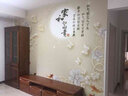 仟梵（qianfan）电视背景墙客厅装饰欧式墙布壁纸无纺布影视墙墙衣家用墙纸壁布 5D凹凸纳米丝绸布/每平米 实拍图