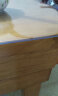 慷曦 桌布茶几垫透明防水餐桌垫PVC软玻璃胶垫水晶板餐桌布防水防油圆桌布防烫长方形防污塑料台布定制 透明（2.0mm左右） 85*135厘米 实拍图