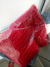 士丹熊围脖 围巾女冬季韩版女士冬天加厚保暖套头 韩版脖套毛线围巾 大红色 实拍图