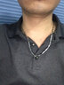 欧颜 S925银项链男士潮个性韩版锁骨链银男生银链子送男友生日礼物 重约15g粗约3mm长约50cm 实拍图