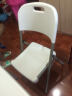 尚易沃格 折叠桌正方形家用吃饭桌子户外简易麻将牌桌小户型餐桌椅小方桌 86F一桌2椅默认白色 实拍图