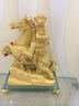 净艺坊（JingYiFang）马上封侯摆件工艺品马猴子摆设商务礼品客厅电视柜办公室桌装饰品 雅X沙金色7寸马上封侯 实拍图
