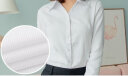 佐马仕（ZUOMASHI） 长袖衬衫女商务休闲职业装正装衬衣修身工装OL酒店通勤工作服 V2659白隐竖条纹（V·领） S/35（80斤-90斤） 实拍图