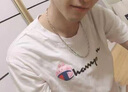 欧颜 S925银项链男士潮个性韩版锁骨链银男生银链子送男友生日礼物 重约15g粗约3mm长约50cm 实拍图