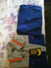 弯月亮春秋工作服套装男纯棉工装劳保工程汽修电焊长袖工作服秋冬装 006 艳蓝拼驼灰 175/XL 实拍图