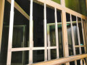 启窗免打孔窗户安全防护栏高层飘窗平开窗儿童防坠栏隐形防护网铝合金推拉防盗窗围栏阳台保护栏 高67-82cm（1支） 实拍图