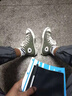 匡威（Converse）男鞋女鞋 ALL STAR系列经典帆布鞋休闲情侣休闲鞋学生板鞋 【常青黑高】侧边加厚橡胶 101010 42 实拍图