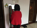 达芬奇密码刺绣围巾女秋冬季纯色双面针织带袖加厚女士披肩超大斗篷保暖礼物 大红 实拍图