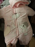 雅婴世族婴儿保暖连体衣秋冬季夹棉加厚纯棉新生儿哈衣服外出秋 4727粉色 80CM适合73-80CM内 实拍图