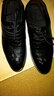 希驰头层牛皮正装皮鞋男真皮鳄鱼纹男士皮鞋系带透气时尚英伦婚鞋 黑色系带 37 实拍图