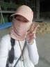 卡蒙（Kenmont）户外女夏天防紫外线登山帽遮脸防晒帽骑车遮阳帽可折叠太阳帽3030 阳光橙 均码 可调节（57.5cm） 实拍图