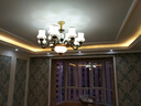 弦鸿欧式客厅吊灯轻奢大气大灯别墅大厅主灯2025新款餐厅卧室中山灯具 7001-3头（三色调光） 实拍图