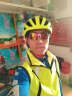 洛克兄弟（ROCKBROS）自行车头盔防雨罩山地车公路骑行头盔防雨帽防尘头套骑行装备 绿色-头盔防雨罩（普通款） 实拍图