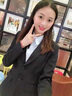 造梦伊人西装女职业女装套装西服工作服正装修身显瘦通勤OL商务面试套装 灰色西装+裤子+白色衬衫 M 实拍图