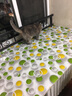 舜馨 PVC桌布防水餐桌茶几垫软玻璃塑料台布防油防烫不透明胶垫印花桌 小清新圆点1.5mm厚 90*160cm 实拍图