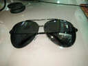 夜行狼（YEXINGLANG）太阳镜男款偏光驾驶镜司机男士加大框大框墨镜蛤蟆眼镜 枪灰渐灰片 实拍图