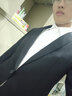 传棨 西服套装男三件套修身免烫商务职业正装西装外套新郎结婚礼服 一粒扣黑色【西服+马甲+衬衫+西裤】 170/46 实拍图