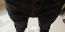 得烁佤堤（DeiSvaldi）冬季加绒牛仔裤男时尚修身男裤弹力加厚长裤大码黑色裤子 黑色1808加绒 36码2.75尺 实拍图