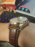 罗宾尼（LOBINNI）【品质严选】高档男士手表全自动机械表商务休闲防水腕表时尚品牌 玫金白面棕皮 实拍图