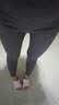 乐韵宝孕妇裤腹裤打底裤子秋冬装加绒大码棉孕妇装休闲长裤可调节 贴兜深灰 (春秋款) XL 实拍图