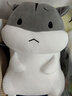 欣欣龙仓鼠公仔毛绒玩具女孩夹腿抱枕玩偶布娃娃送女生生日圣诞节礼物 灰色-眯眼 40厘米仓鼠羽绒棉 实拍图
