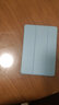 钦灵 苹果iPad mini2保护套mini3壳迷你外超薄mini1皮套防摔超薄金沙纹全包边硅胶 藏青（三折款软壳）+钢化膜 实拍图