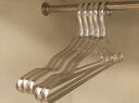 艾尚居 铝合金衣架防滑无痕衣挂 加厚成人衣架子西服家用衣服撑 香槟色A03015C 十个 实拍图