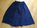 特尚莱菲 半身裙夏季新款女雪纺中长款裙子纯色仙女长裙沙滩半裙 WWH1501 深蓝色 M(1尺9-2尺1) 实拍图