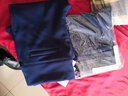 魔之韵弹力紧身小脚打底裤子外穿女士休闲大码胖mm显瘦薄款/加绒裤8181 蓝色【长裤黄金绒冬款】 加绒 5XL (170-185斤左右) 实拍图