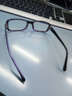 百飒(BYZA)防辐射防蓝光眼镜方框近视眼镜平光镜 全框男女款 通用潮流眼镜架电脑手机游戏护目镜 小号-透明蓝-防辐射平光镜 实拍图