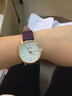 聚利时（Julius）品牌复古简约情侣皮带手表大小表盘男女款生活防水石英腕表JA-814 紫色小款 实拍图