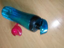 乐扣乐扣 夏季塑料水杯 便携男女学生运动水杯 手提喝水杯 带挂绳 650ml(红色+蓝色) 实拍图