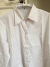 佐马仕长袖衬衫女新款女士职业装商务正装纯色修身工装白衬衣酒店工作服 纯白色（V） 42 （  150-160斤） 实拍图