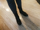 YDL.LAORT秋季青年男靴韩版英伦高帮马丁靴中筒靴加绒 内增高尖头皮靴子 春秋款标准版 44 实拍图