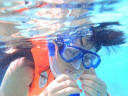 台湾TOPIS全硅胶潜水面镜 蛙镜 潜水镜 蓝色 晒单实拍图