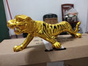 礼赫家饰 装饰品摆件老虎摆件工艺品汽车家居客厅摆设开业礼品酒柜装饰 26厘米金色老虎 实拍图