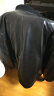 杜森·克莱恩绵羊皮休闲单穿修身男士真皮皮衣棒球服学生装青年上班工装外套 黑色 XXL 实拍图