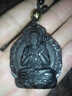 石传百世天然黑曜石马年本命佛吊坠男女士金曜石生肖守护神项链生日礼物 A款金曜大势至菩萨-属马守护神 实拍图