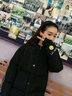 艾珠儿棉服女2023冬装新款韩版学生棉衣中长款反季棉服冬季加厚棉袄外套 黑色 L 实拍图